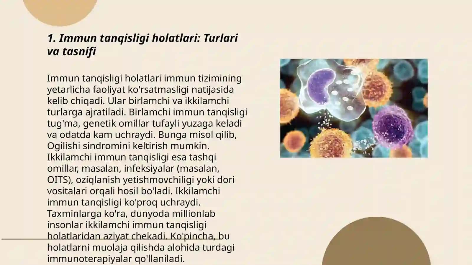 Immun tanqisligi holatlari immun profilaktika va immun terapiya asoslari 3