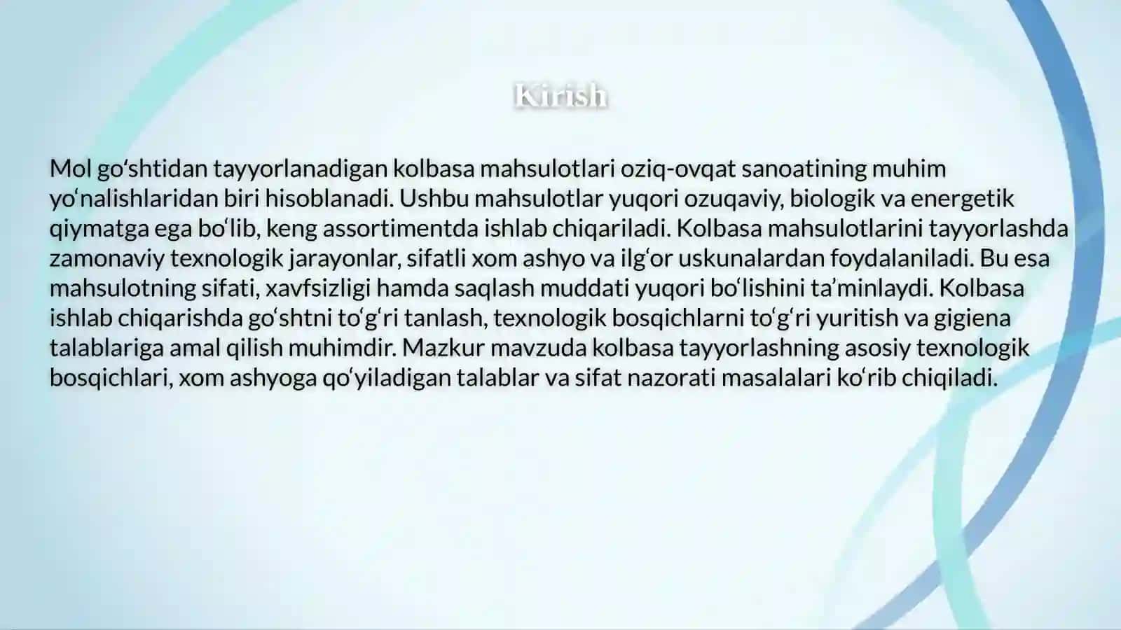 Mol goʻshtidan kolbasalar tayyorlash texnologiyasi 3