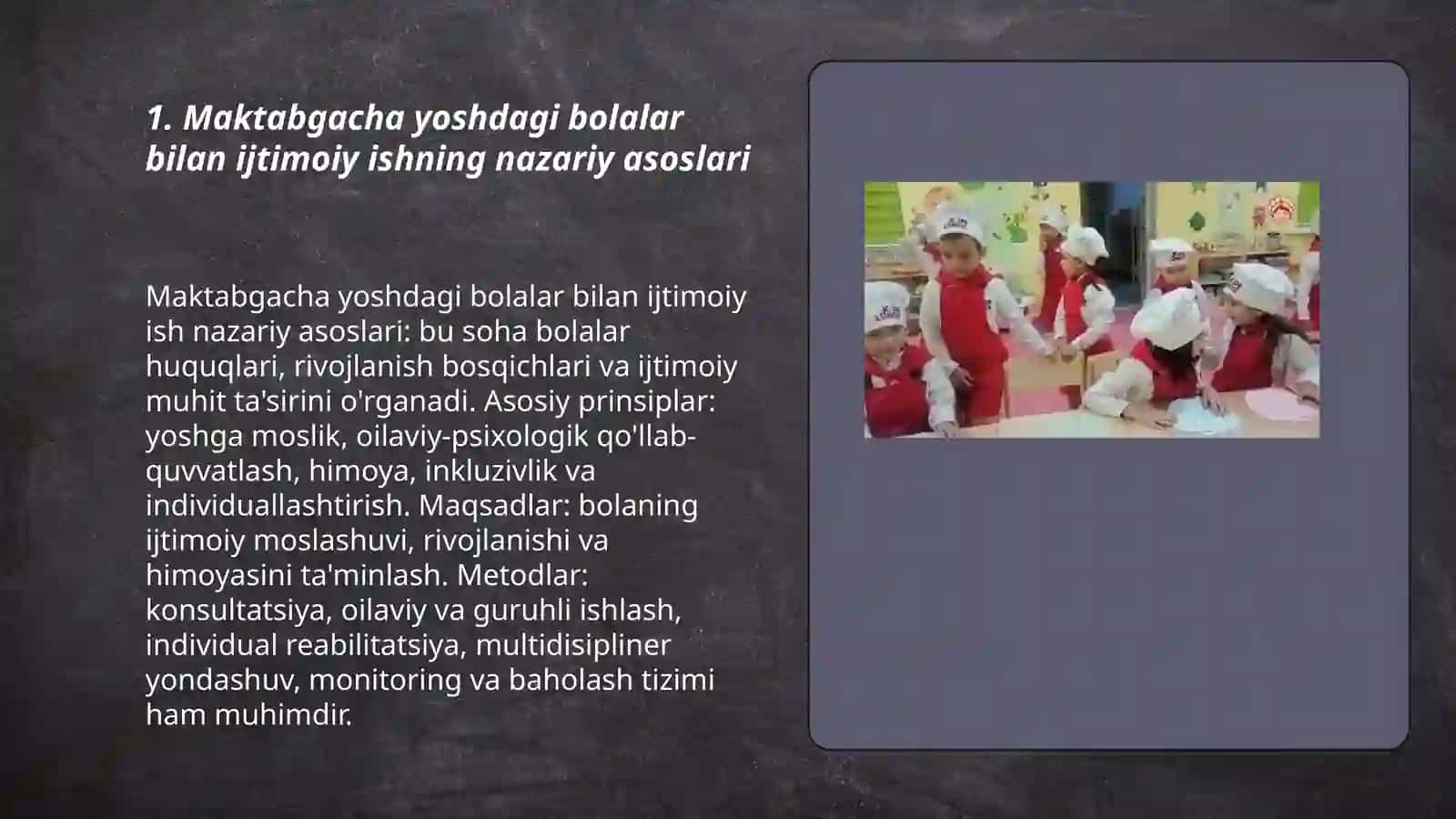 Maktabgacha yoshdagi bolalar bilan ijtimoiy ish 3