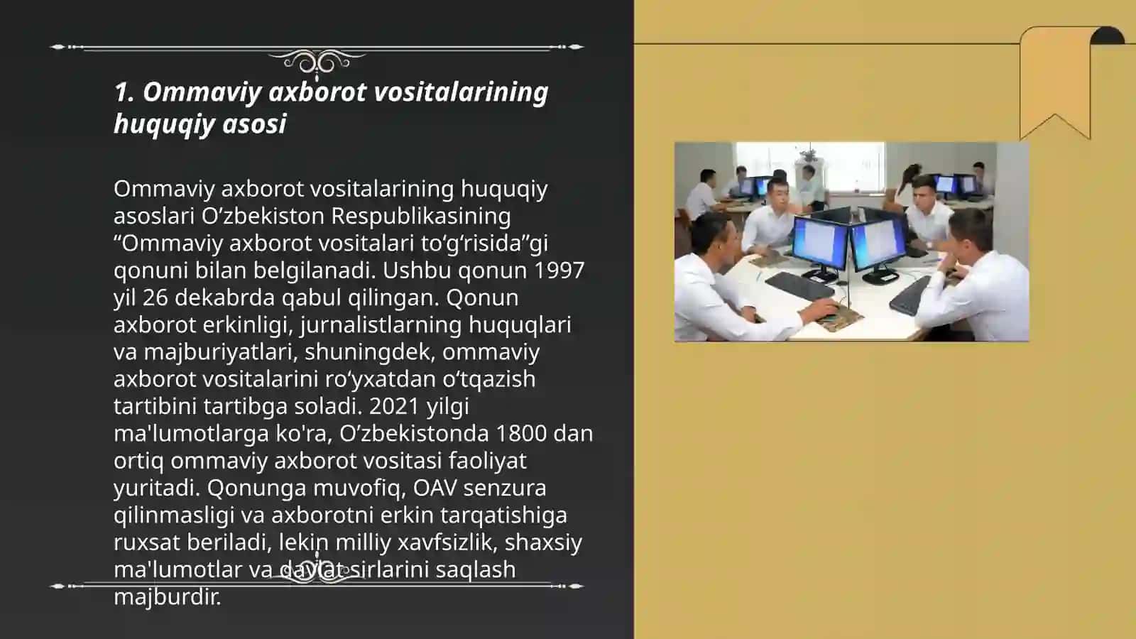Ommaviy axborot vositalarining faoliyati 3