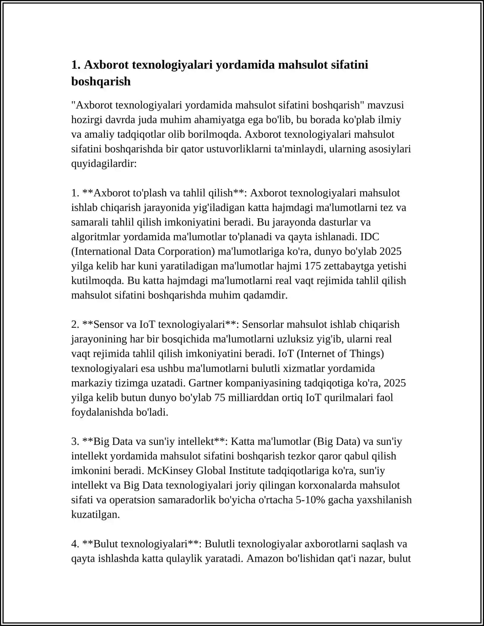 KORXONADA MAHSULOT SIFATI VA ISHLAB CHIQARISHNI BOSHQARISHNING AXBOROT TEXNOLOGIYASI 3