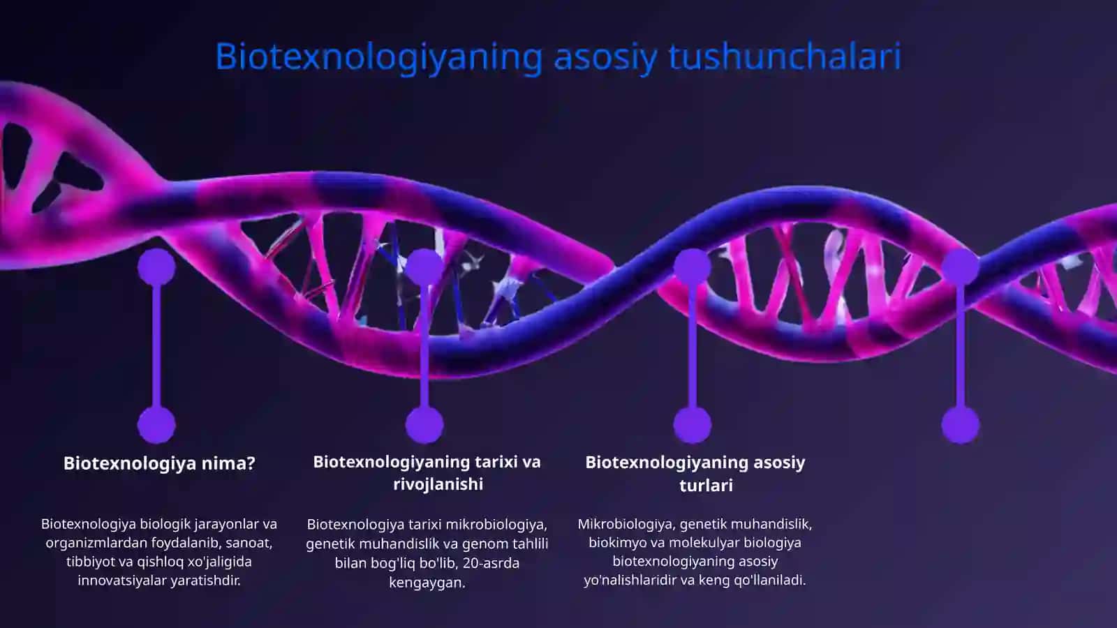 Biotexnologiya ishlatilishi va pereparatlari mavzi 3