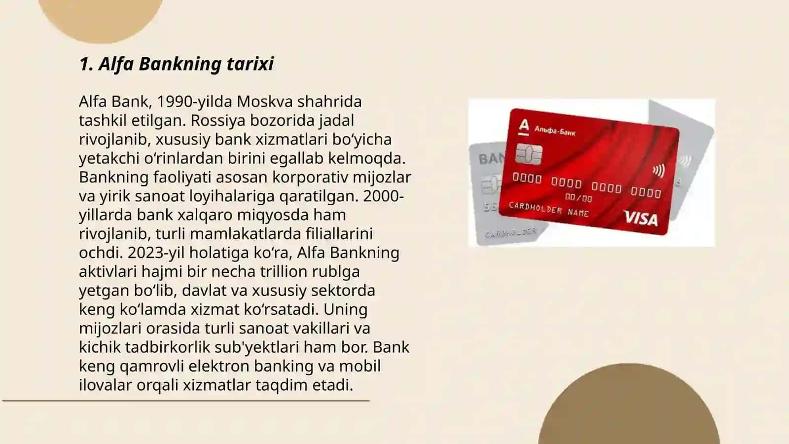 Alfa Bankning tahlili 3