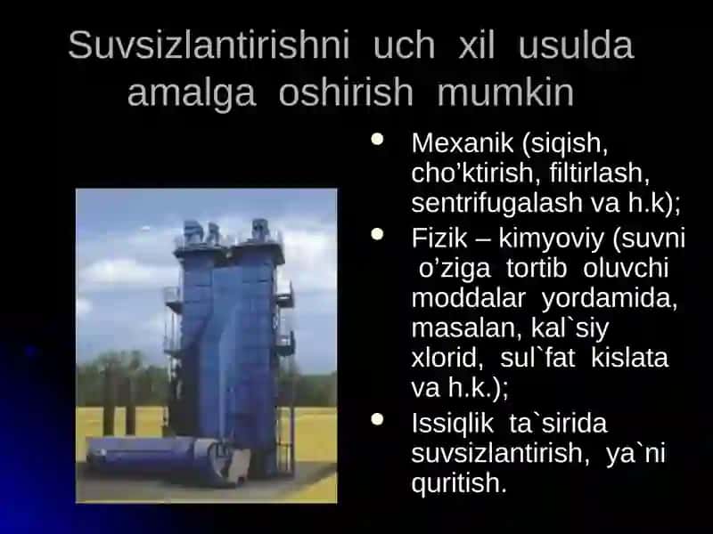 Quritish jarayonini texnologik modellashtirish 3