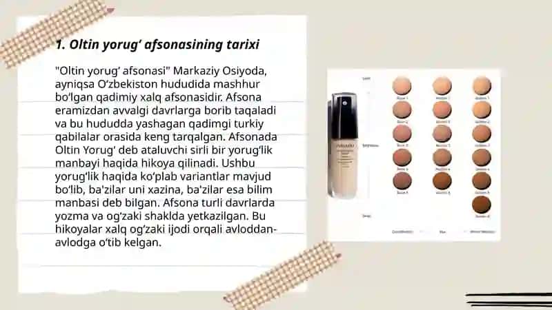 Oltin yorugʻ afsonasi 3