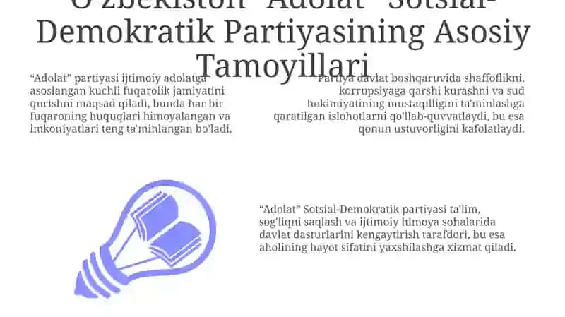 O'zbekiston “Adolat” SDP: Umumiy Tavsif 3