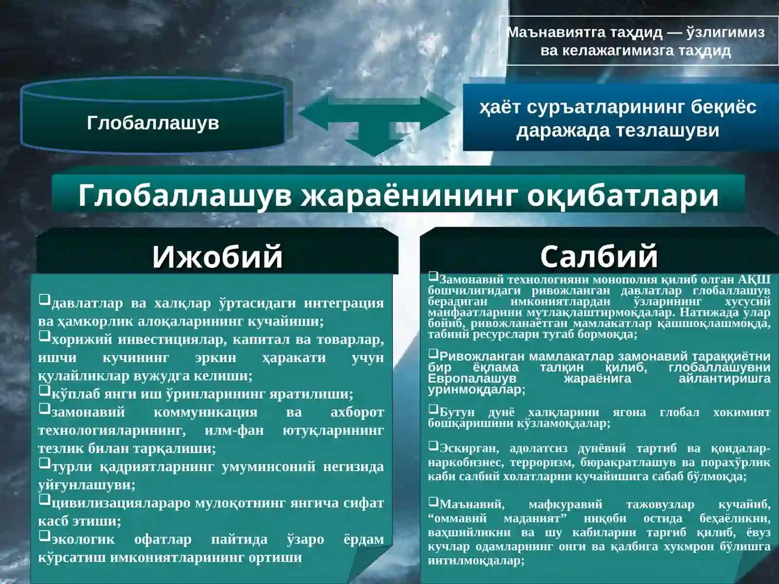 Маънавиятга таҳдид — ўзлигимиз ва келажагимизга таҳдид 3