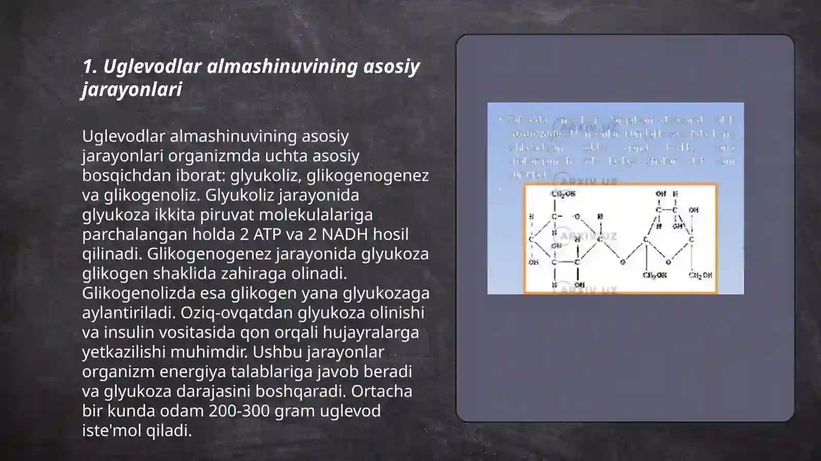 Uglevodlar almashinuvi boshqarilishining buzilishlari 3