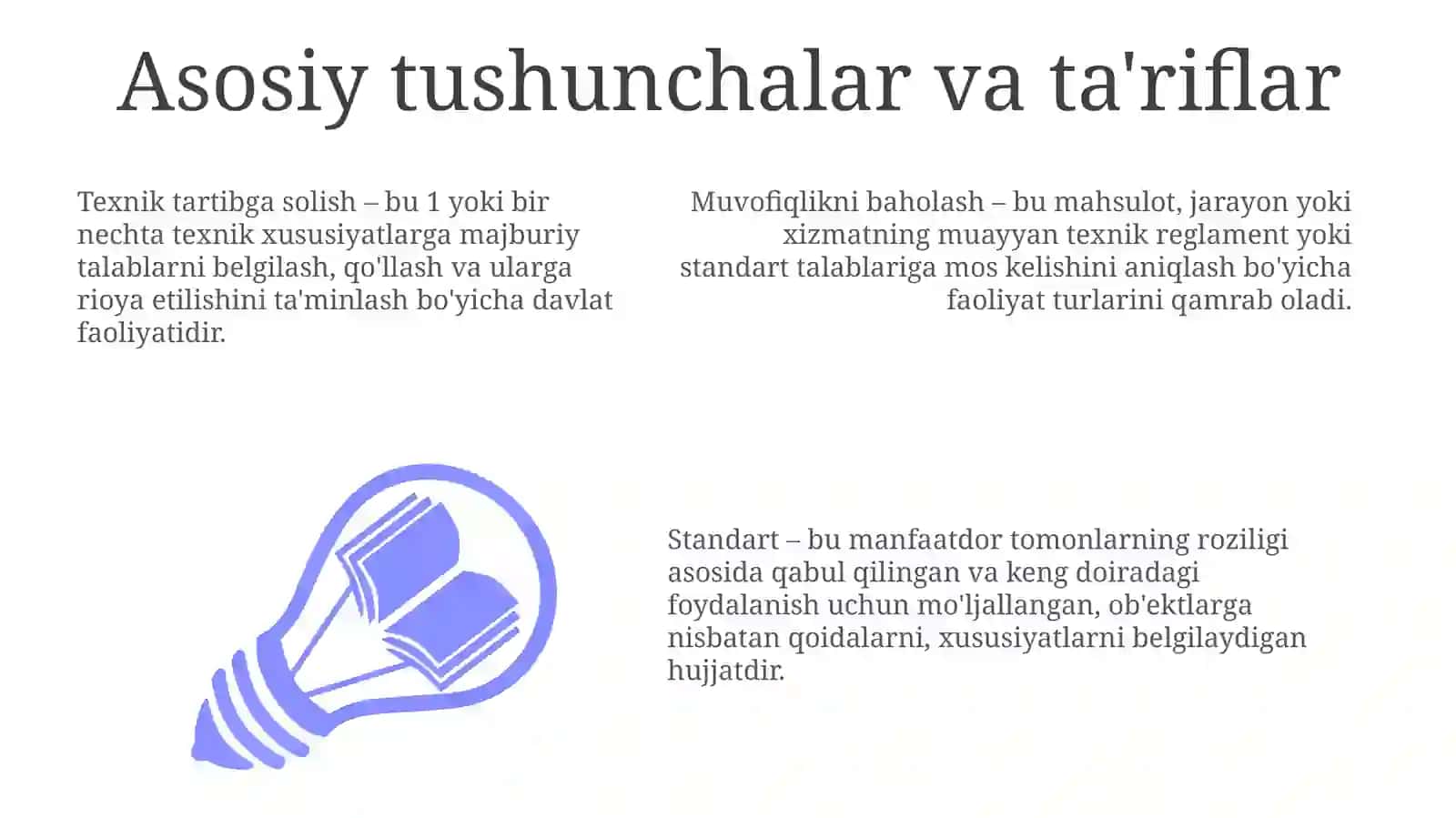 Texnik jihatdan tartibga solish davlat tizimi asoslari 3