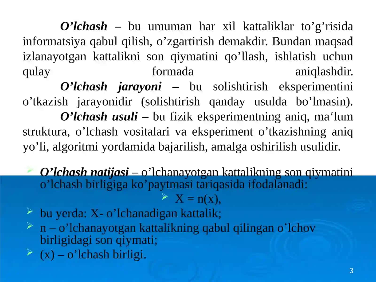 O’lchashusullarivavositalari 3