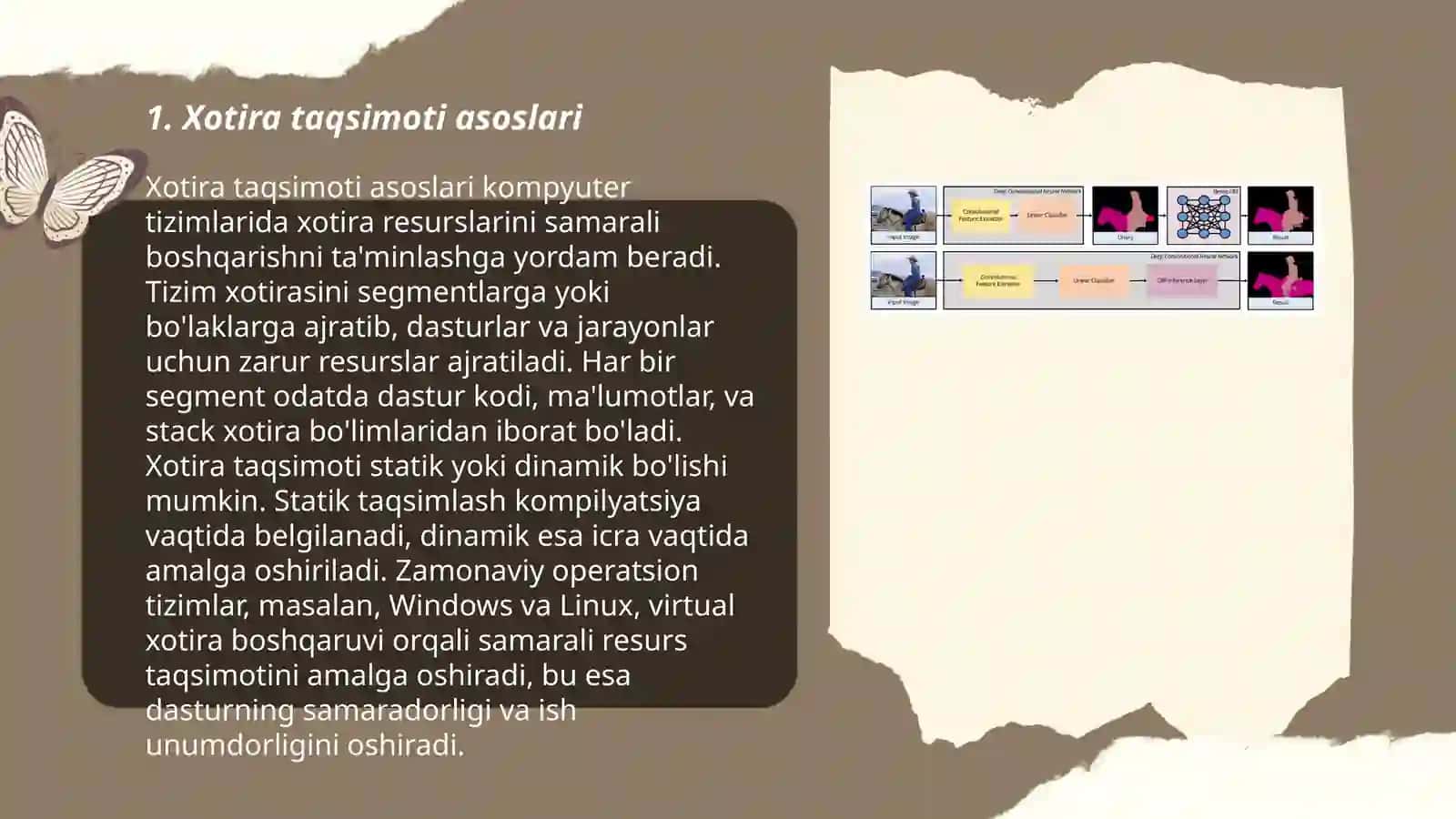 Xotira taqsimoti, segmentatsiya va paging usullari 3