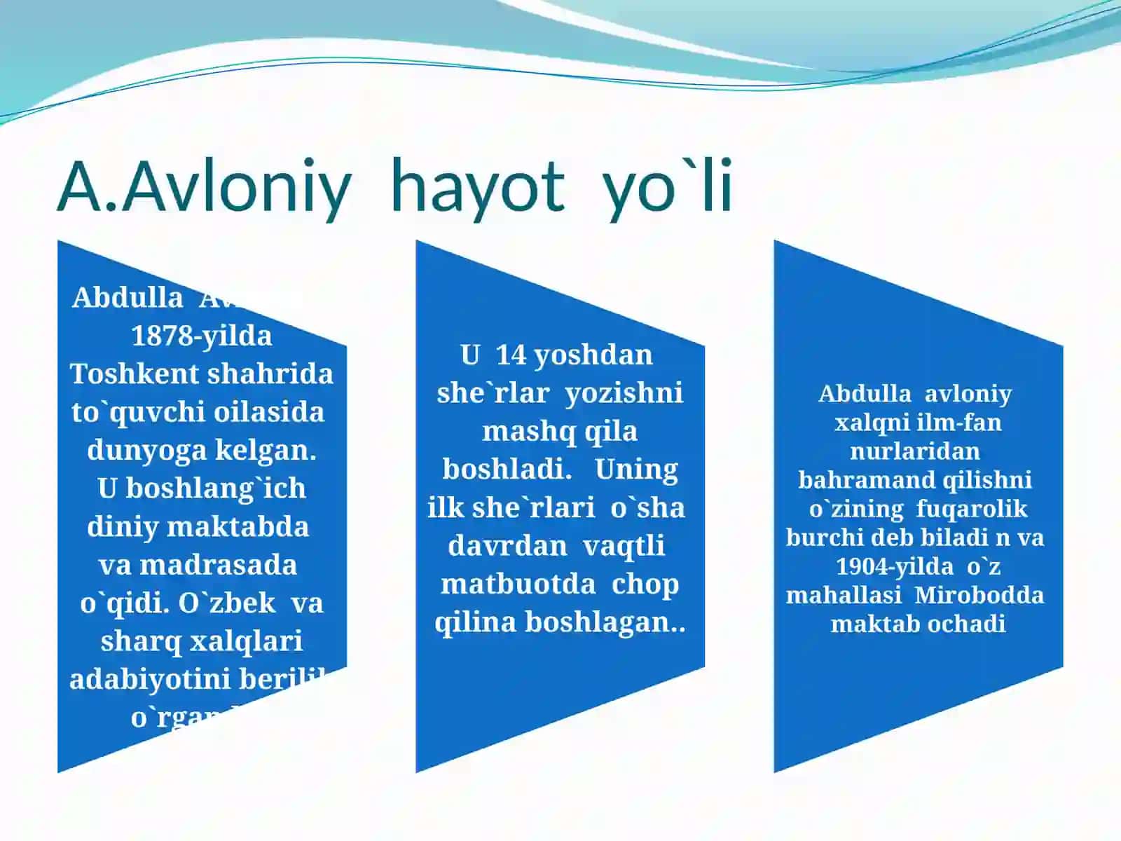 Abdulla Avloniy hayoti va ijodi 3