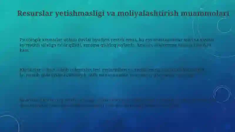 Psixologik xizmatlarni tashkil etish muommolari 3