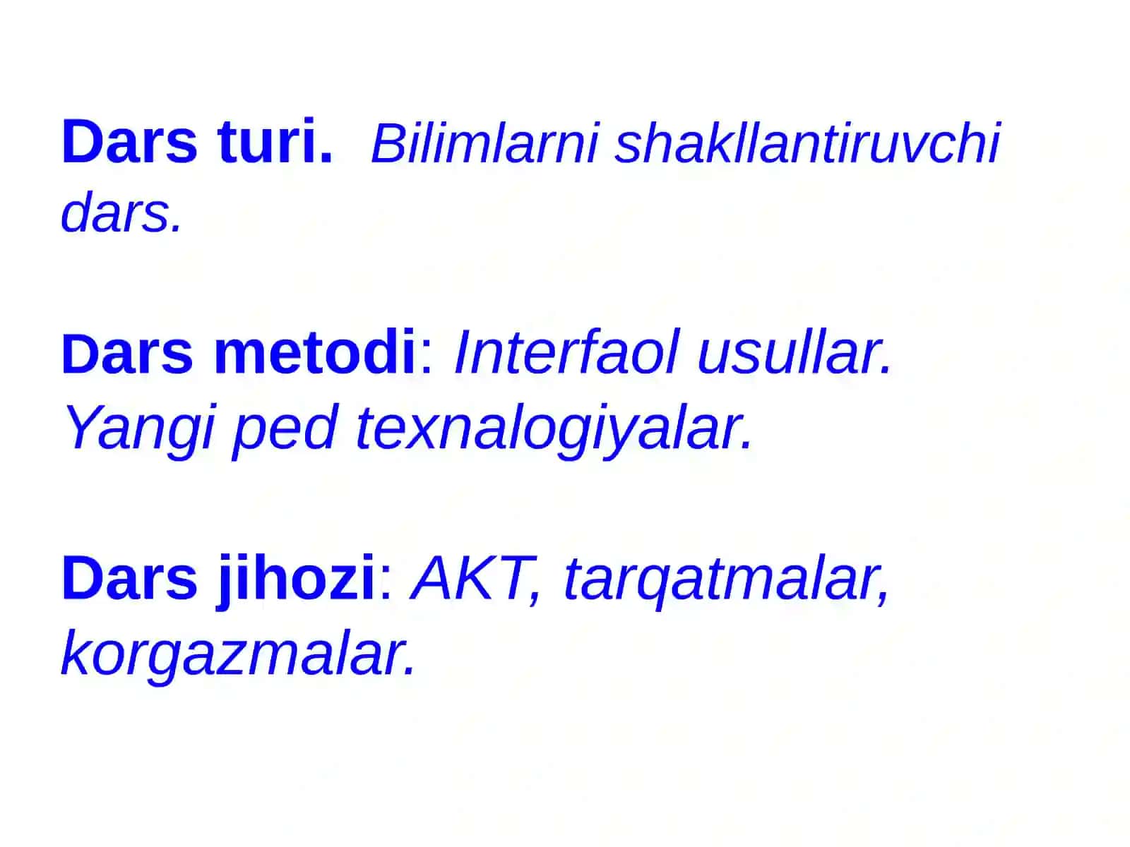 8-sinf Odam va uning salomatligi fanidan Bosh miyaning tuzilishi ochiq dars ishlanmasi 3
