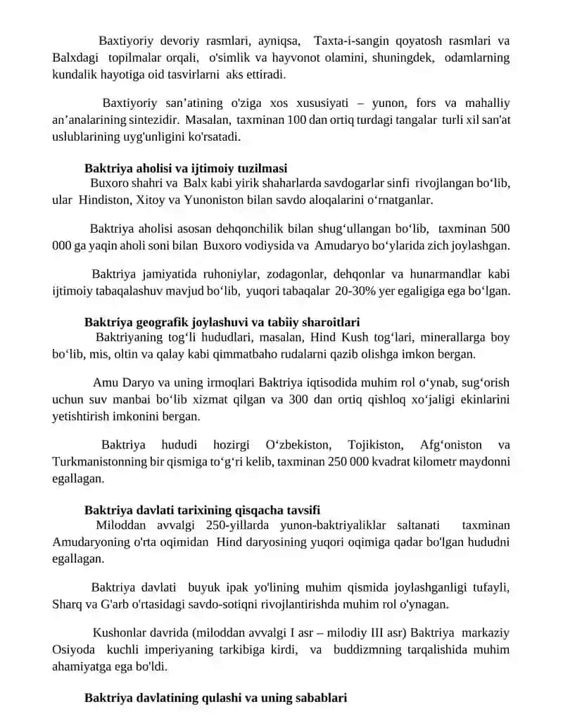 Baktriya davlati haqida 3