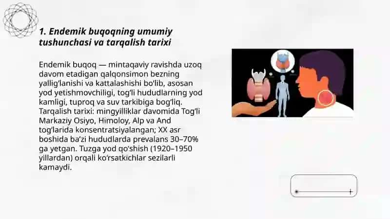 Endemik buqoqning kelib chiqish shart-sharoitlari va muhitga bogʻliqligi 3