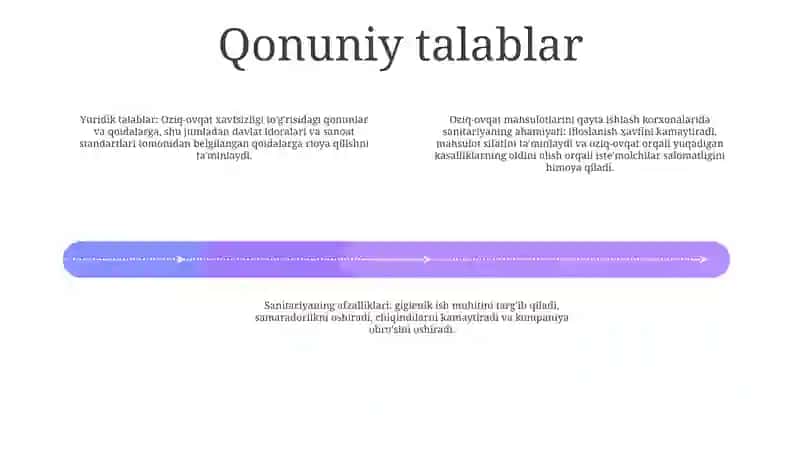 Oziq-ovqat xavfsizligi va gigiyenasini ta'minlash 3
