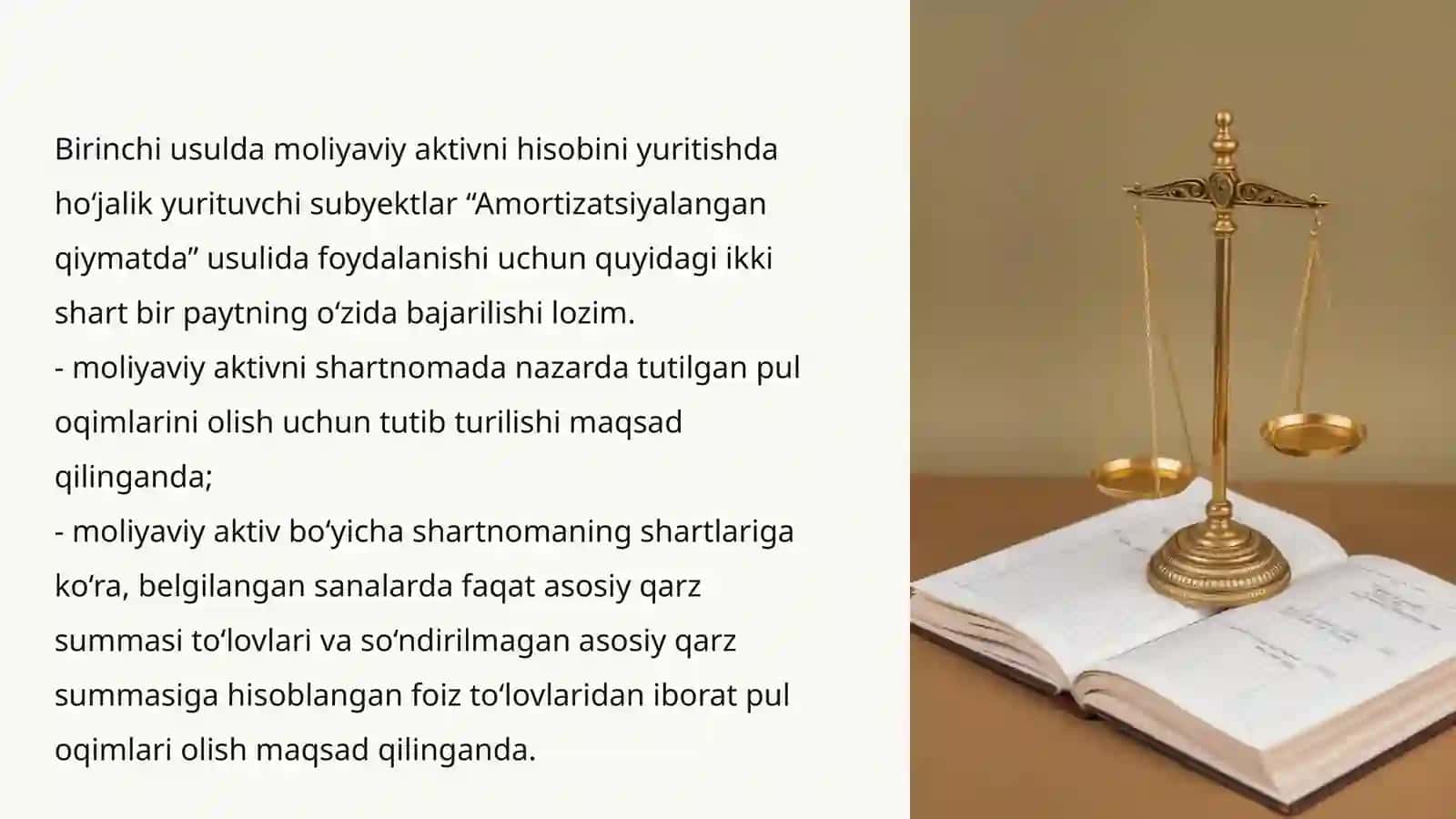 Moliyaviy aktivlar va moliyaviy majburiyatlar hisobi 3