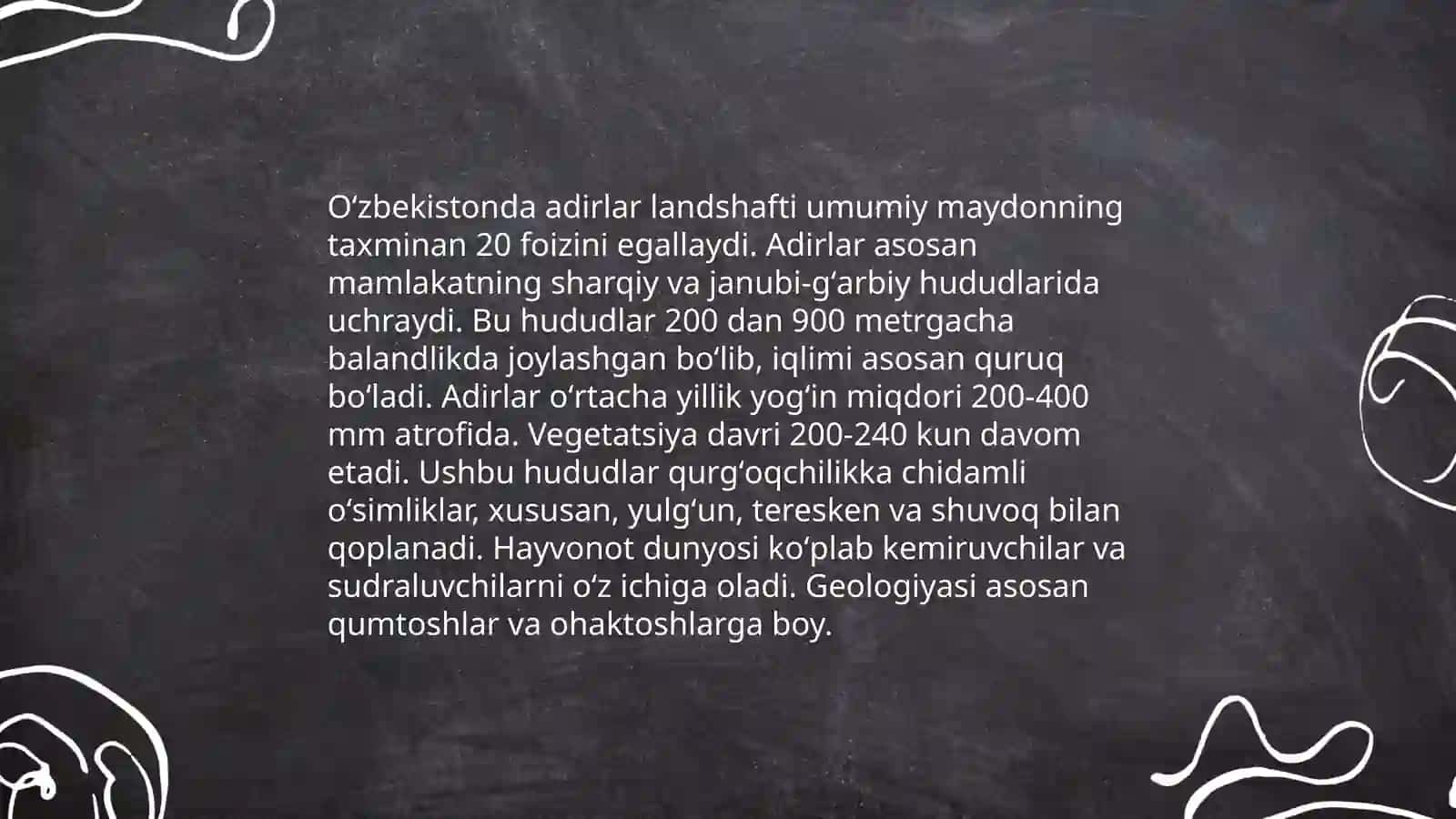 O‘zbekistonda adirlar landshafti 3