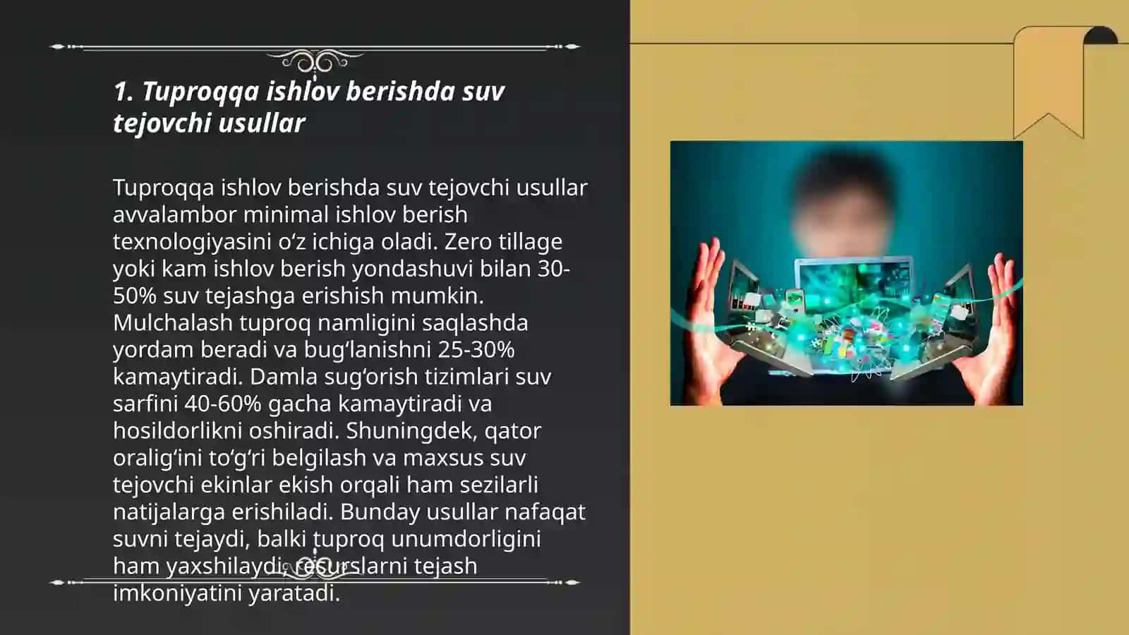 Tuproqqa ishlov berishdagi resurs tejamkor innovatsion texnologiyalar 3
