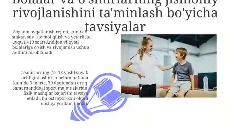 Bolalar va o'smirlarni jismoniy rivoilanishini tekshirish va baholash 3