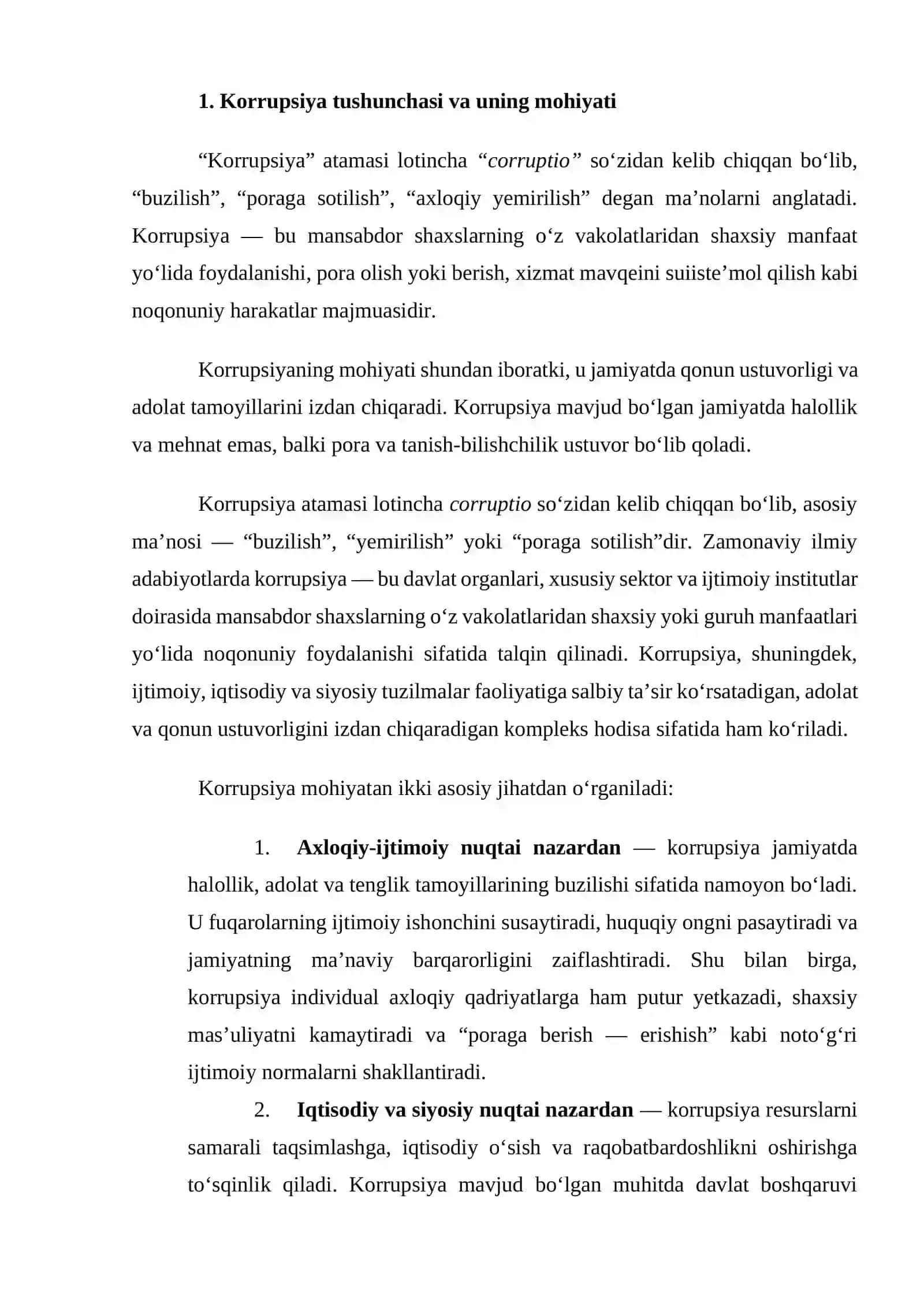 O’ZBEKISTONDA KORRUPSIYAGA QARSHI KURASH MASALALARI 3