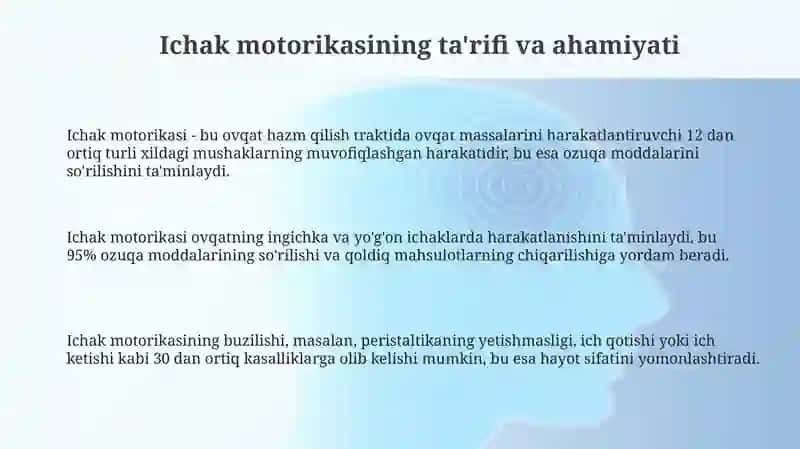 Ichak Motorikasining Fiziologik Nazorati 3