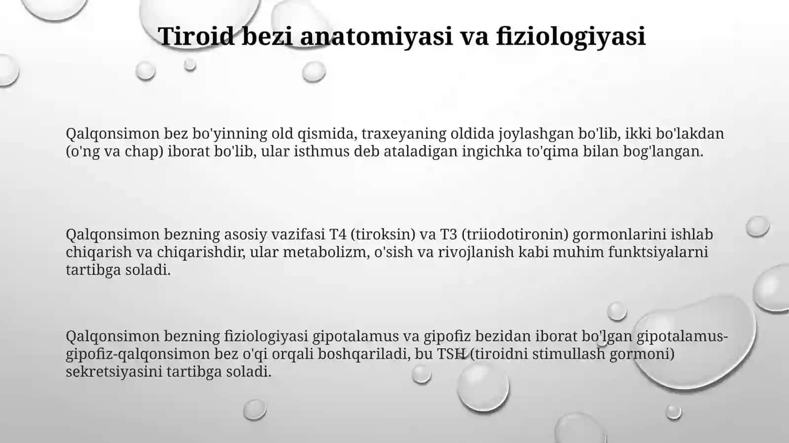 Tireoidlar haqida 3
