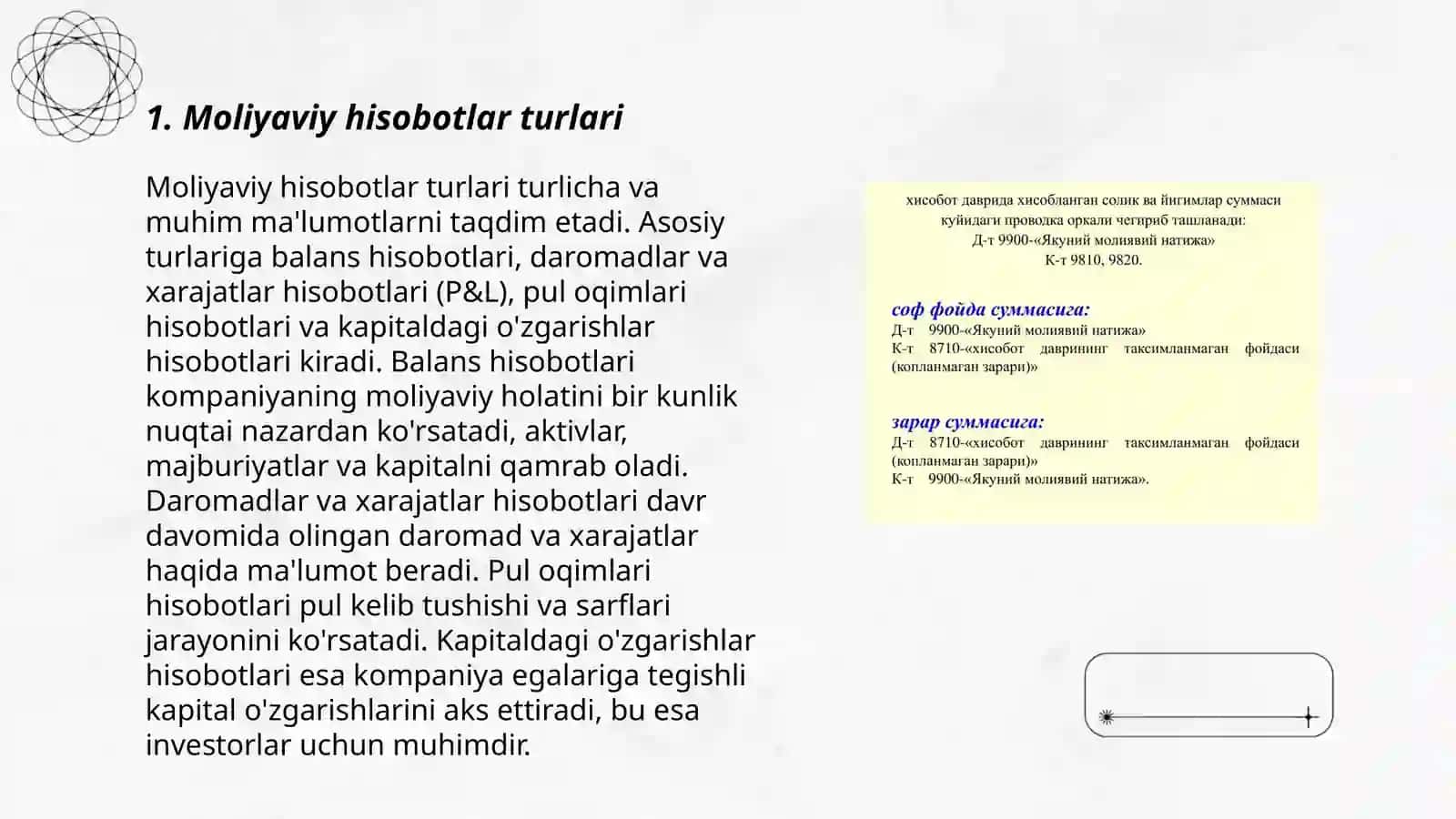 Moliyaviy natijalar hisobi va taqsimlanmagan foyda 3