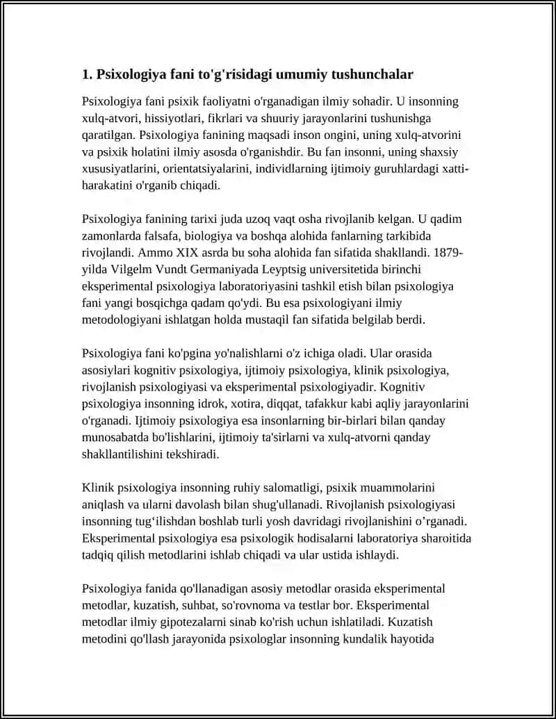 PSIXOLOGIYA FANIGA NAZARIY YONDASHISH 3