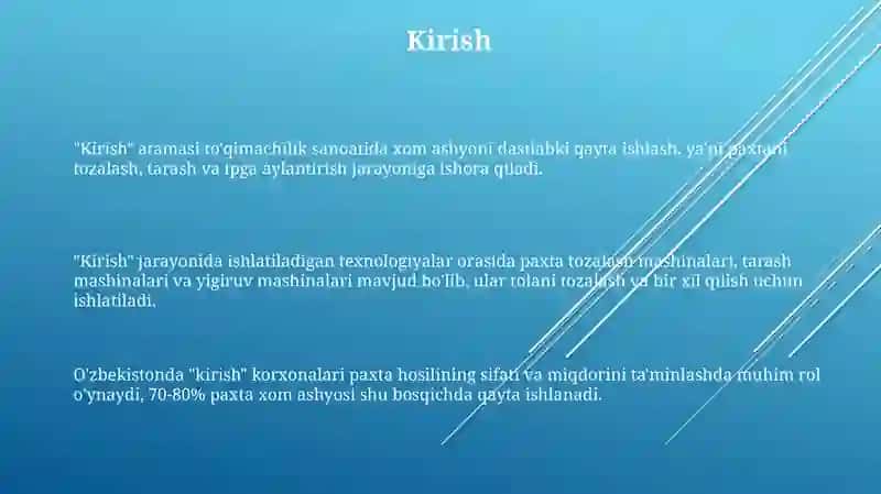 Paxta yetishtirish texnologiyasi 3