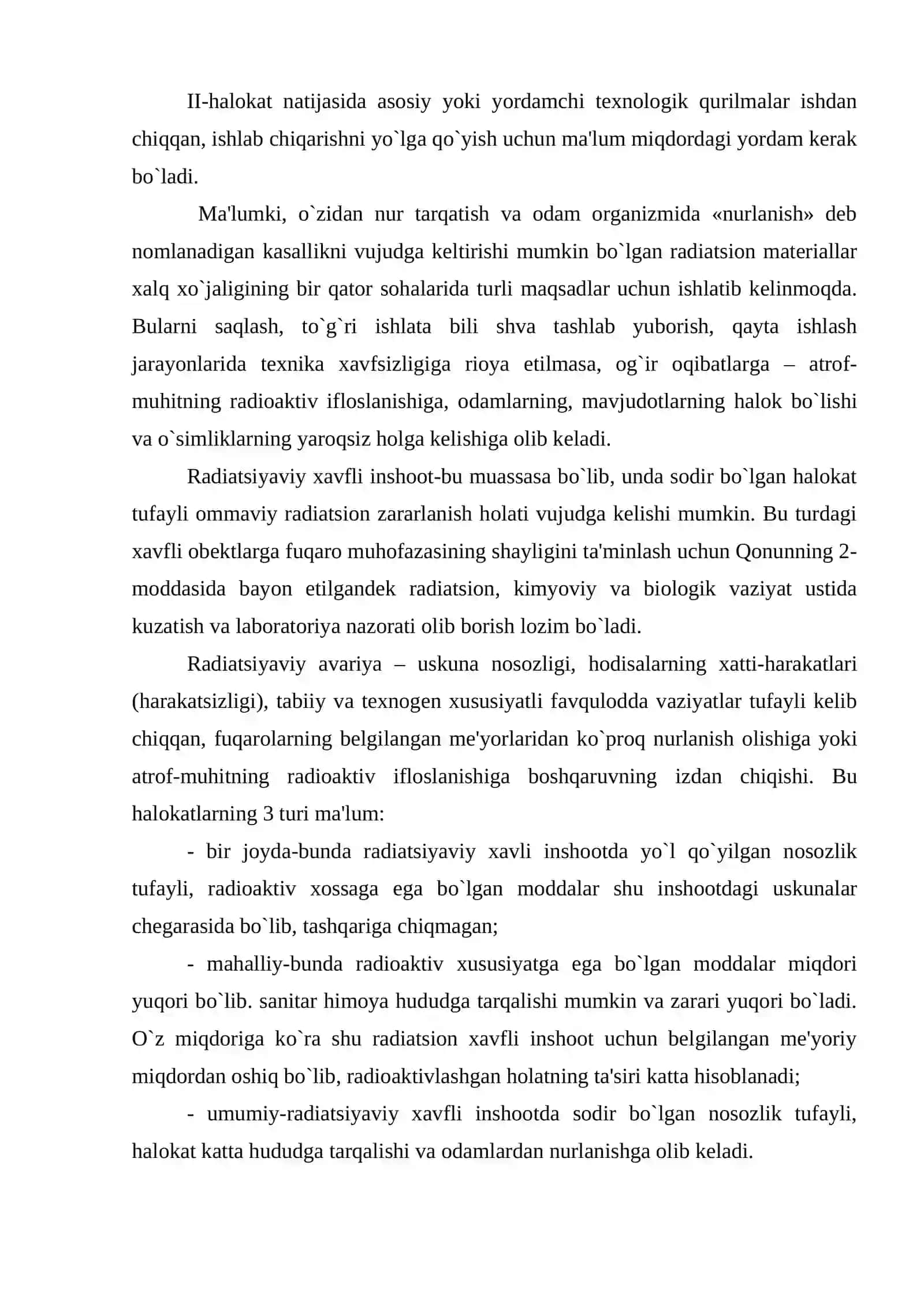 Kimyoviy va radiatsion xavfli holatlarni baholash 3
