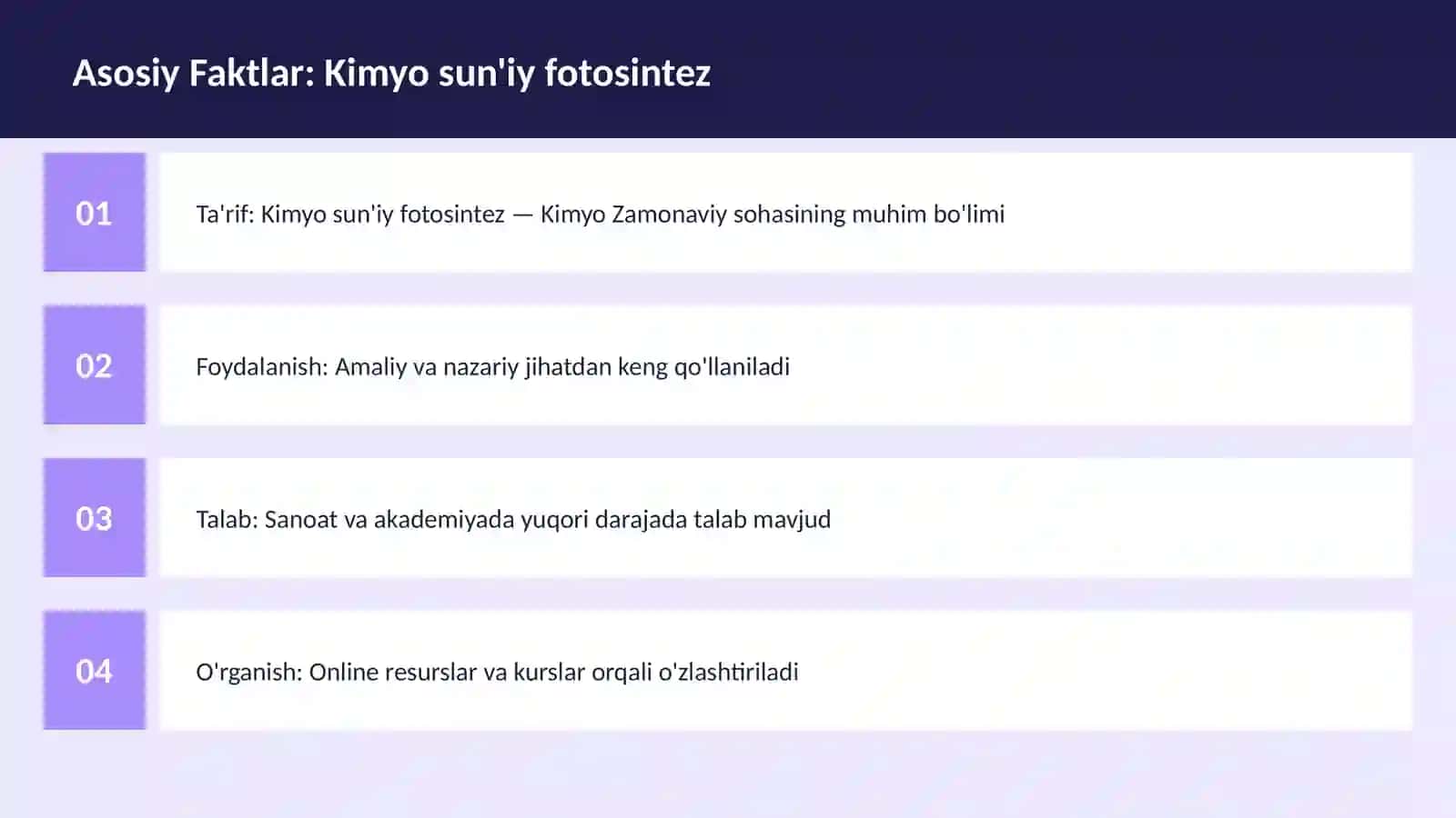 Kimyo sun'iy fotosintez 3