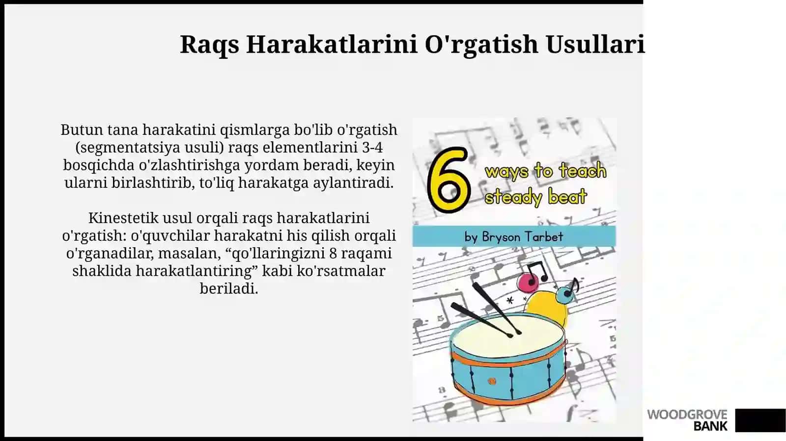 Raqs Harakatlarini O'rgatish Usullari 3