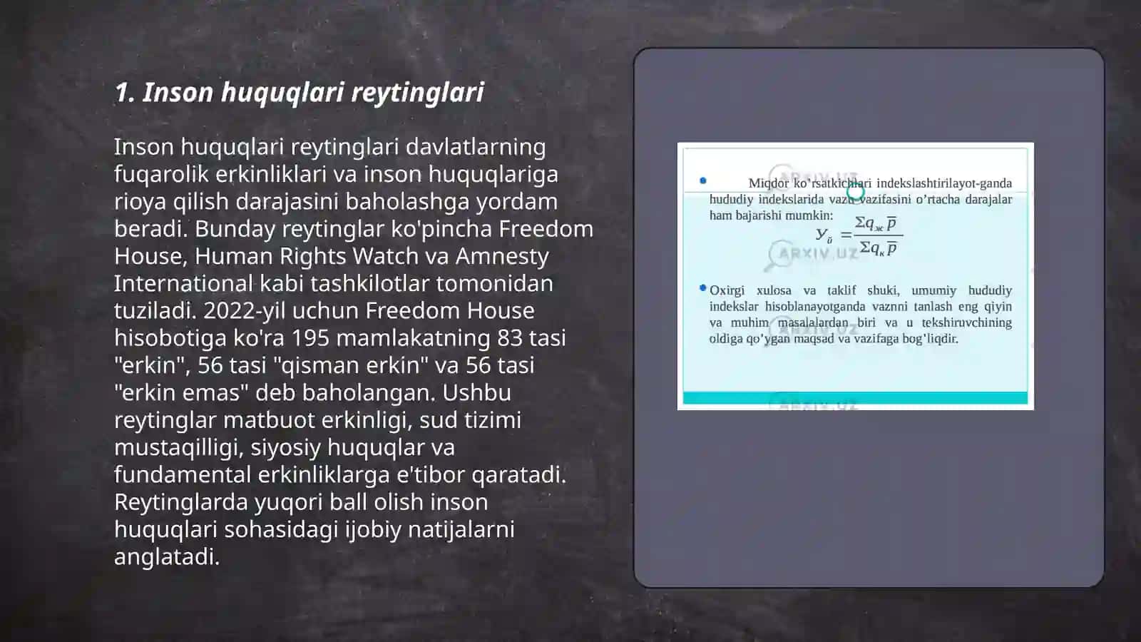 Inson Huquqlari Reytinglari 3