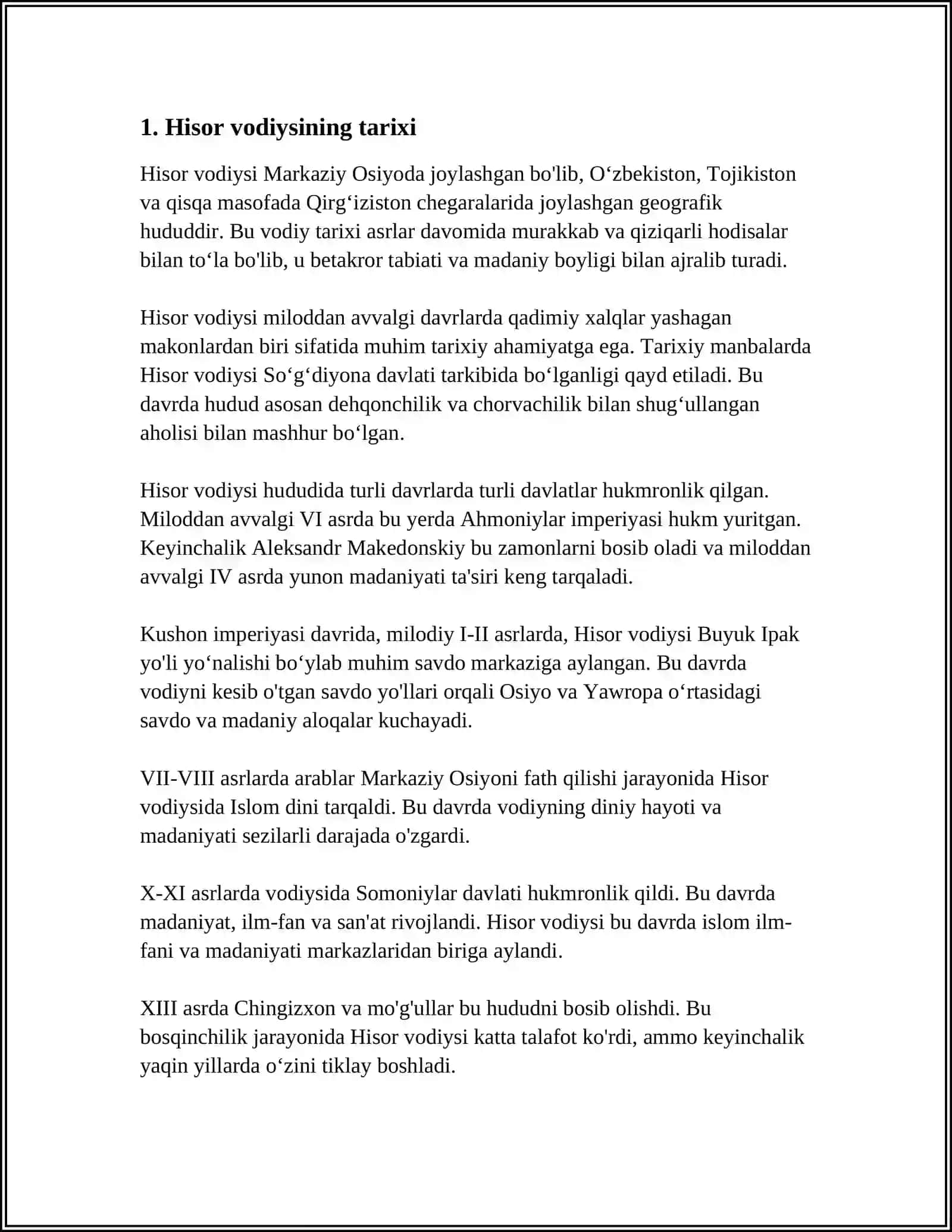 HISOR VA JAYTUN MADANIYATI 3