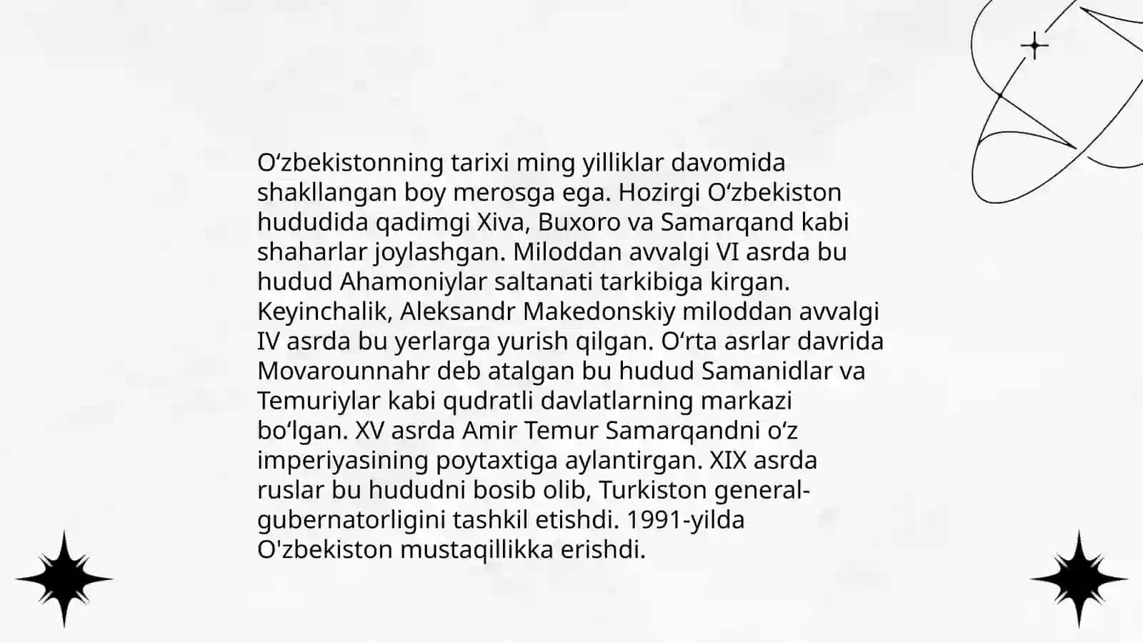 Oʻzbekistonning boy tarixi 3