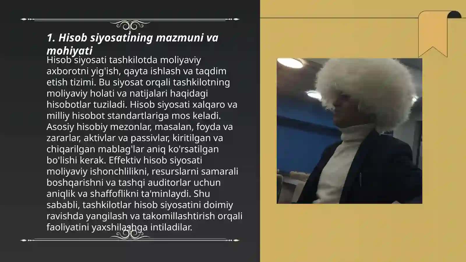 Hisob siyosati va uning bank faoliyatidagi oʻrni 3