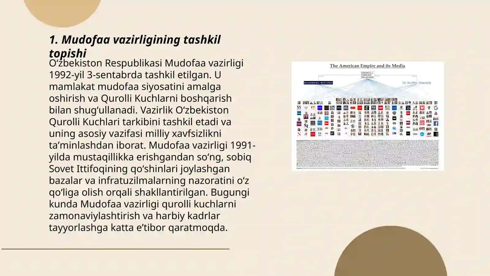 Mudofaa vazirligi haqida va uning vazifalari 3