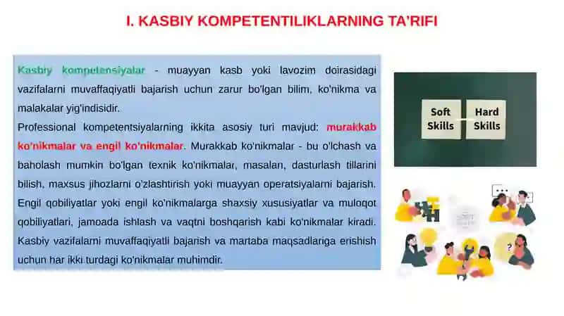 Kasbiy kompetensiyalar va ularning ishberuvchilar uchun ahamiyati 3