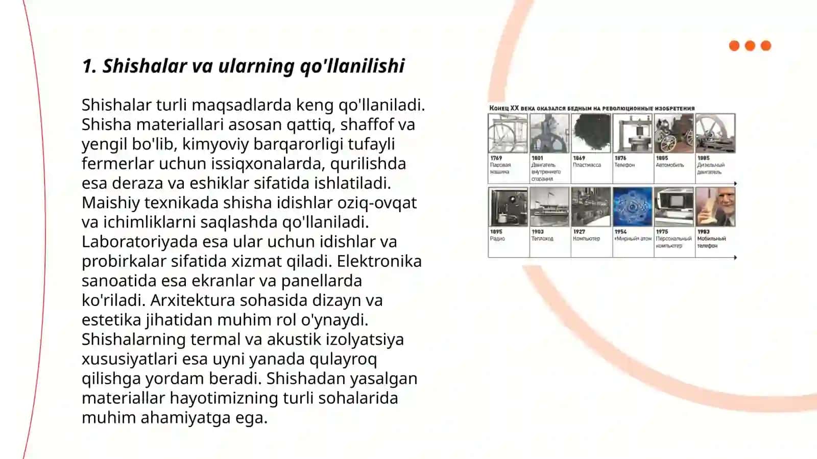 Shishalar, ularning tarkibi, tuzilishi, turlari va ishlab chiqarilishi 3