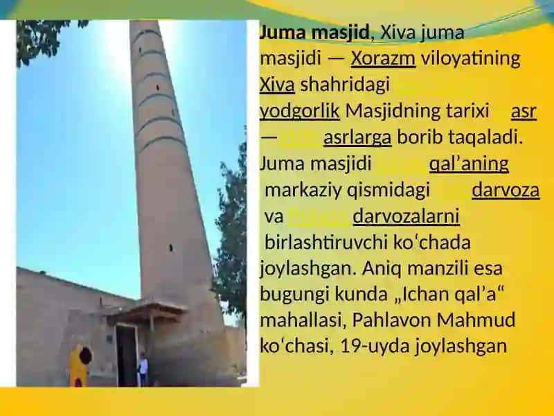XIVA JUMA MASJIDI 3