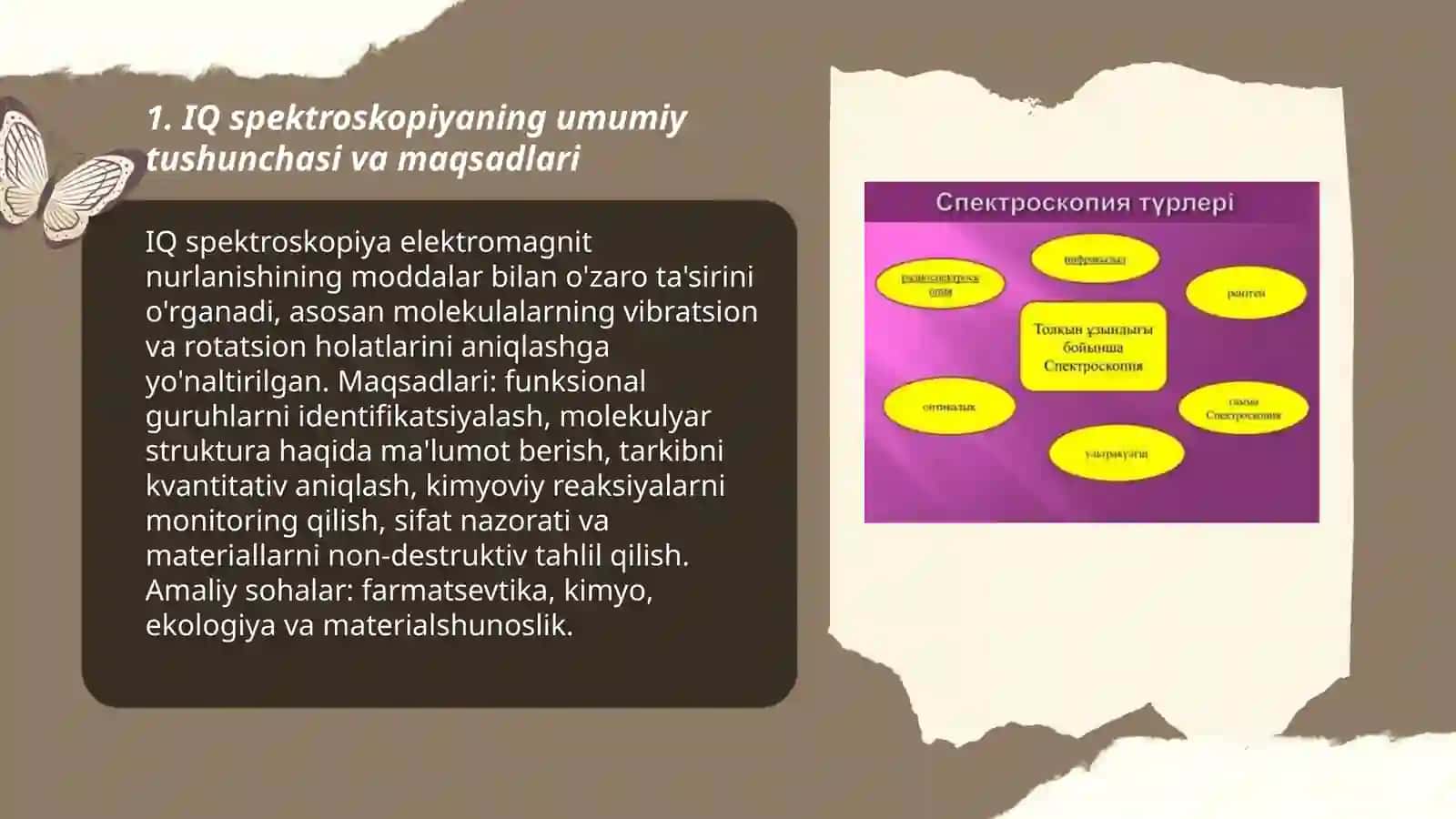 IQ spektroskopiya. Asboblari bilan tanishish. Ishlash printsiplarini oʻrganish 3