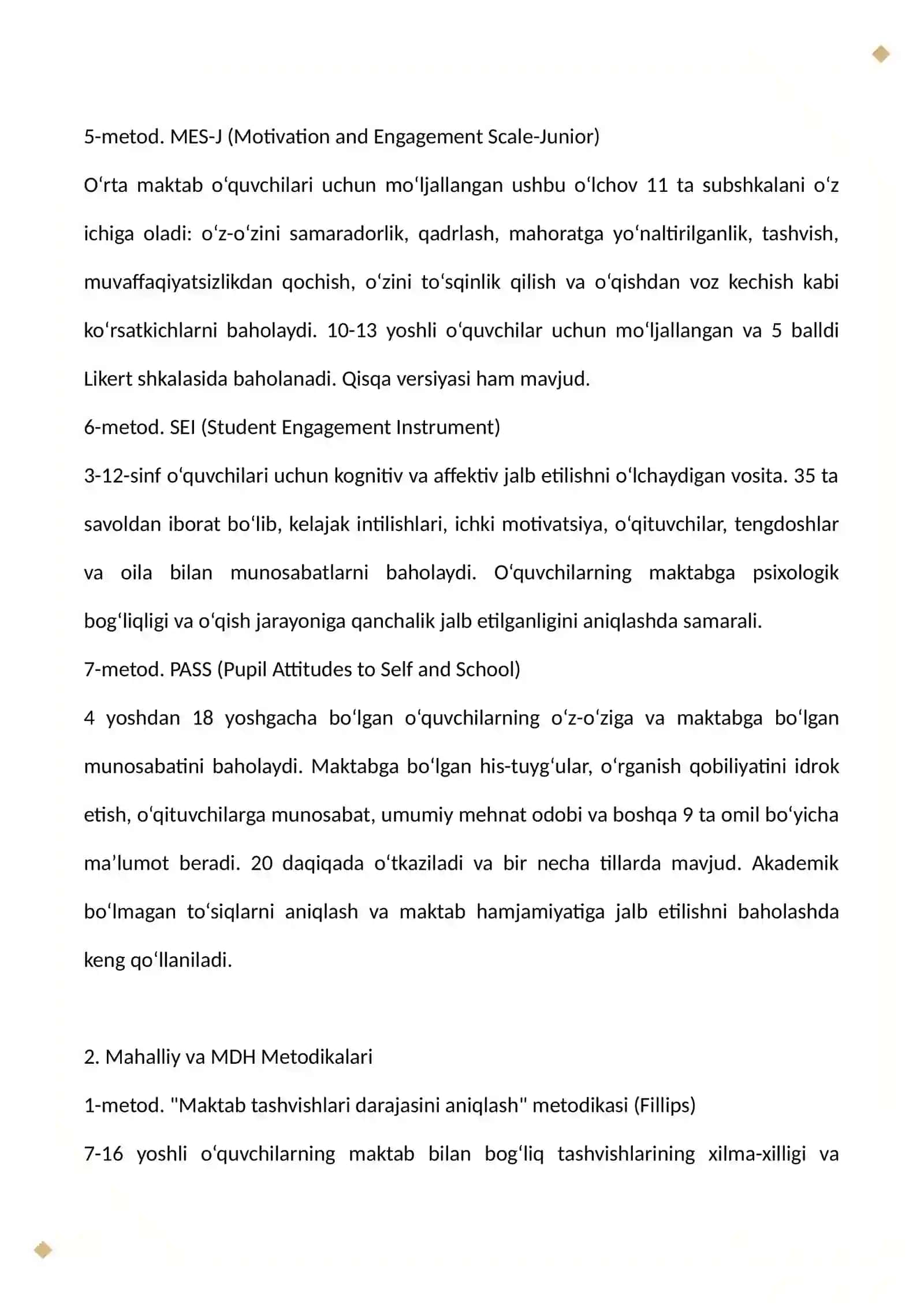 O'quv motivatsiyasi va o'qish psixologiyasi 3
