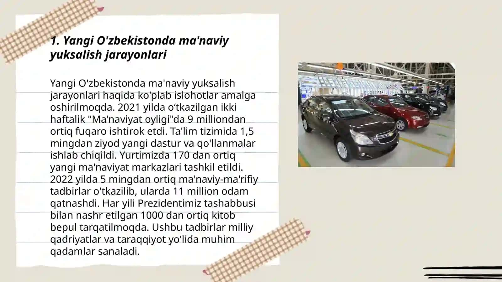 Yangi O'zbekistonda amalga oshirilayotgan ma'naviy o'zgarishlar 3