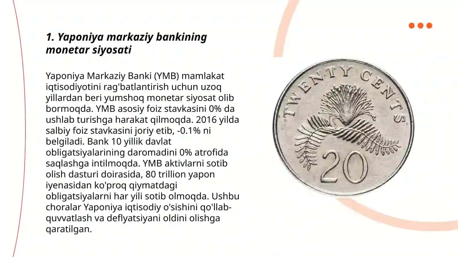 Reja: Yaponiya davlat valyuta siyosatini tahlil qilish 3