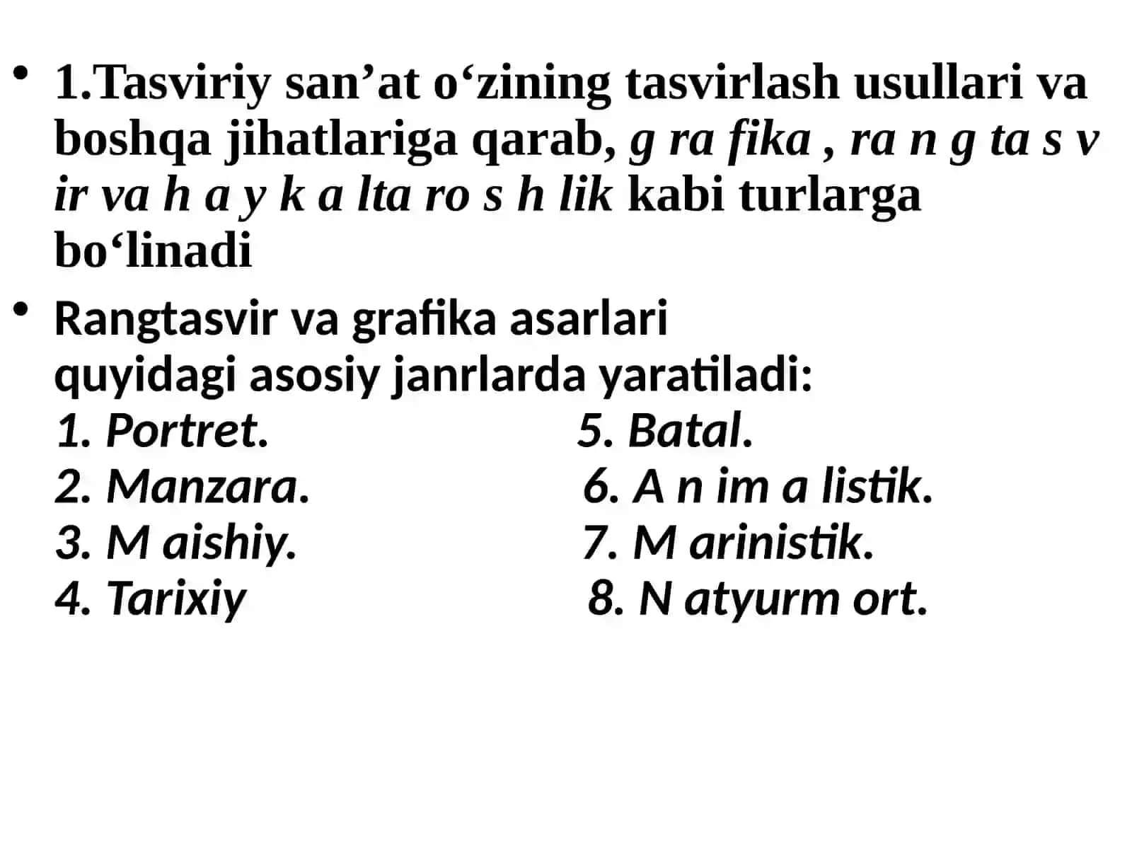Rangtasvir va grafika asarlari 3