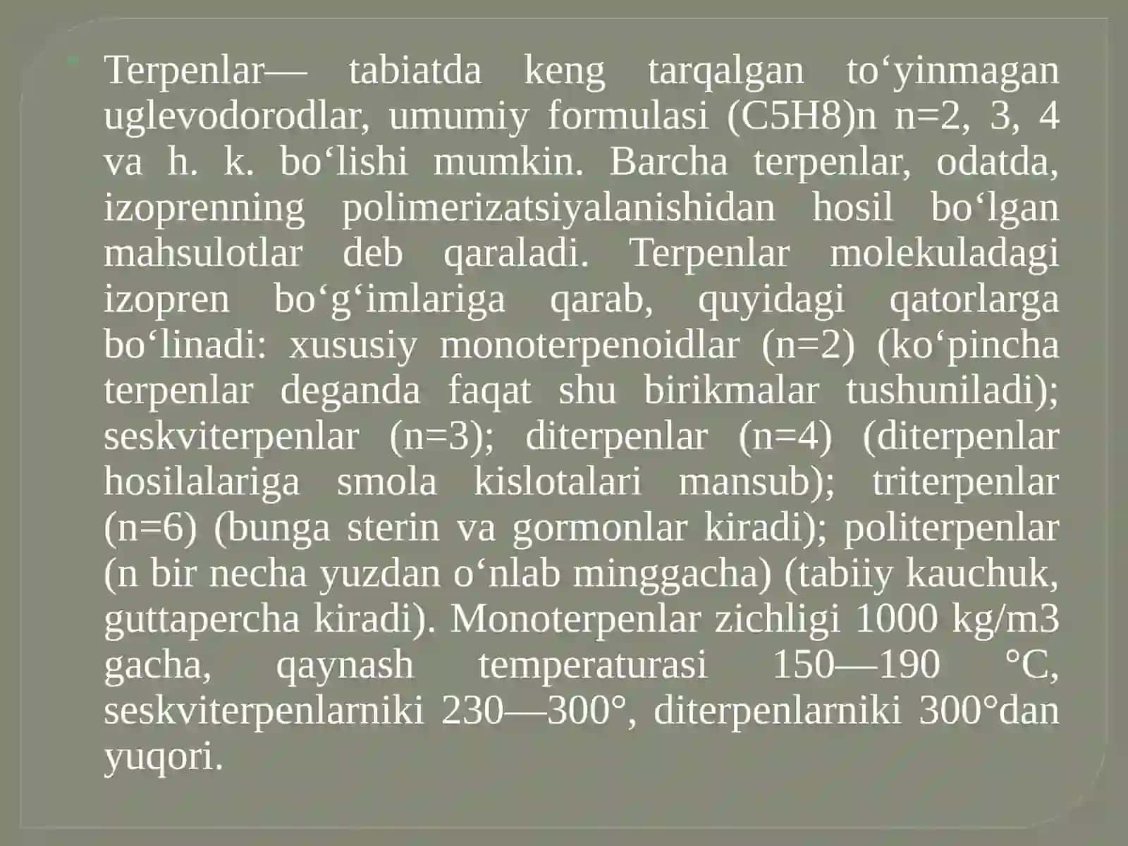 Terpenlar 3