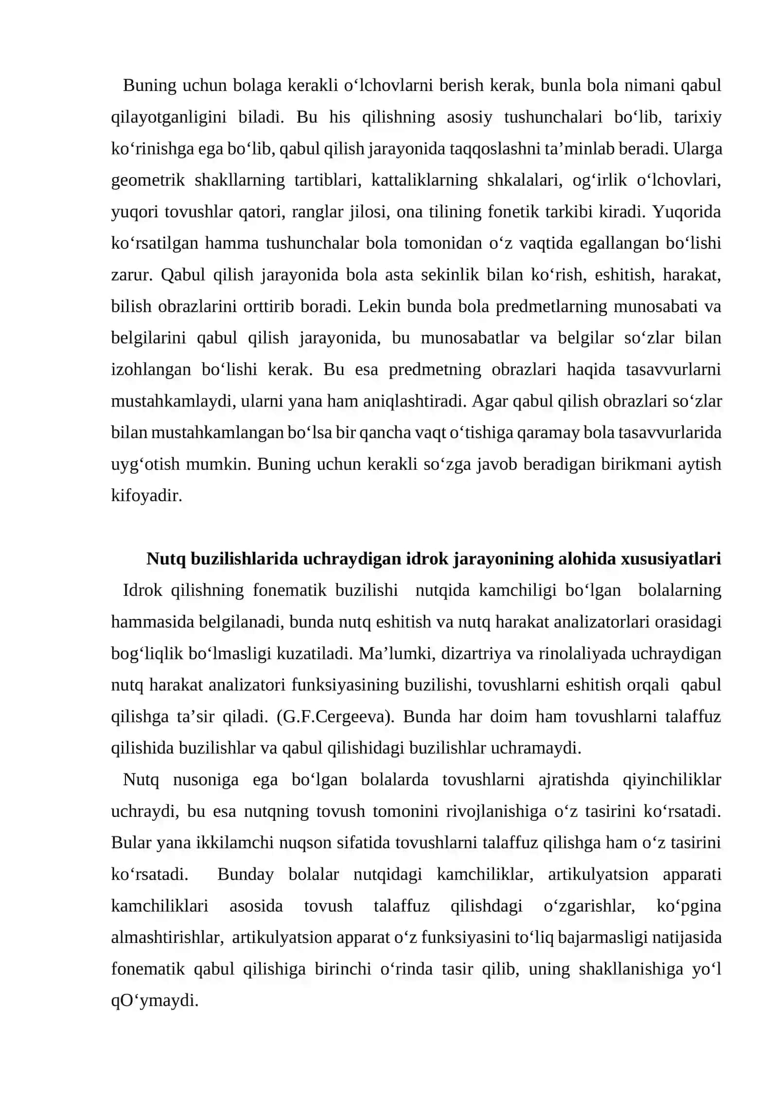 Nutq nuqsoniga ega bolalar idrokining xususiyatlari 3