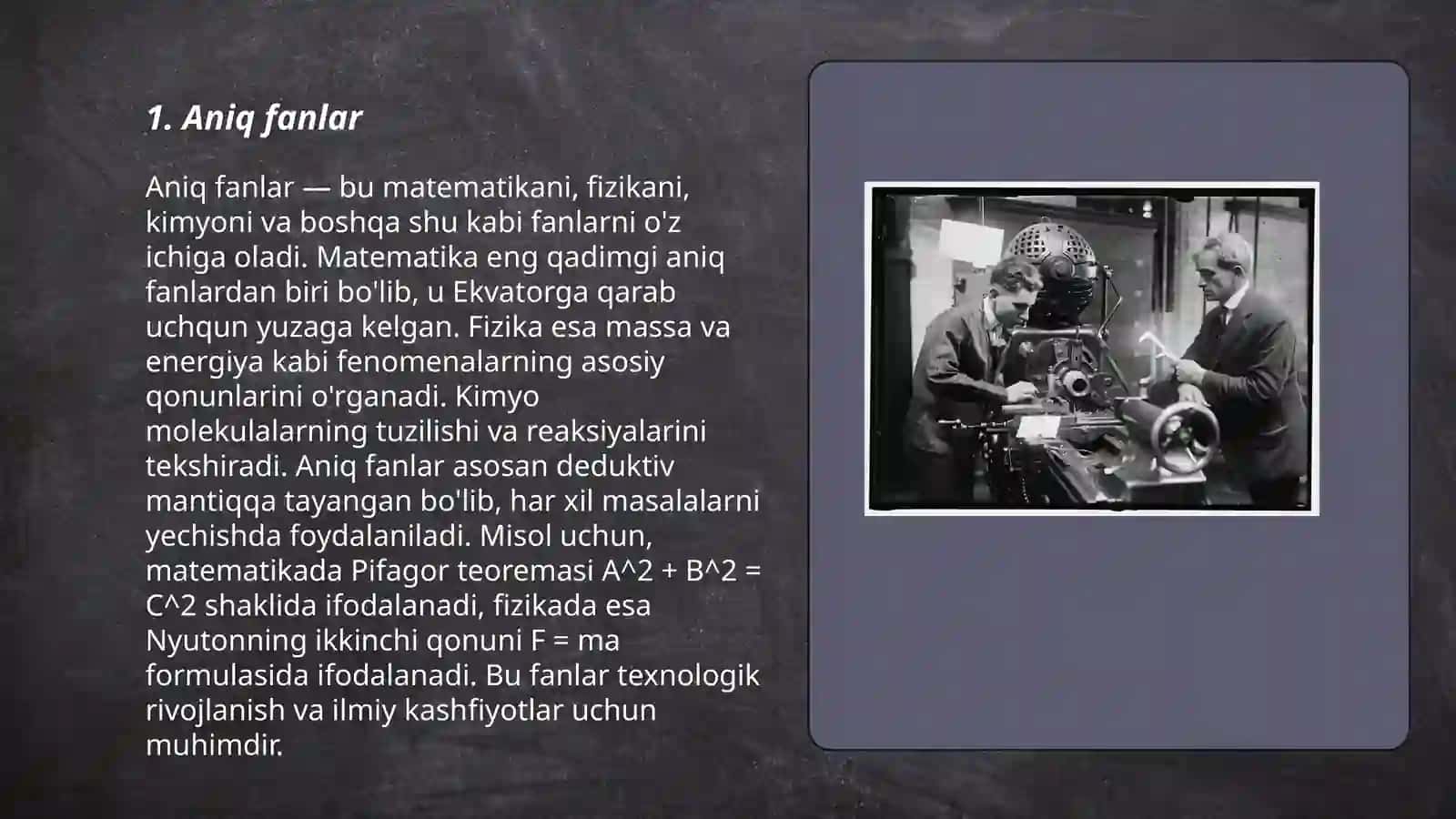 Aniq fanlar 3